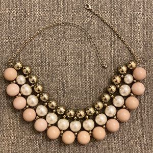 Faux Pearl Beaded Necklace